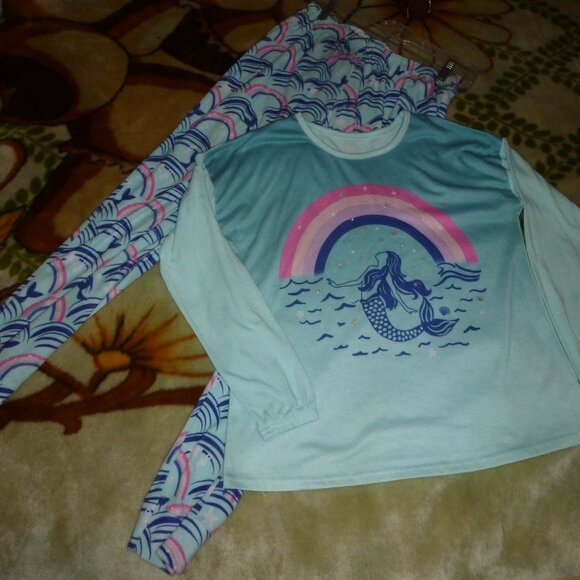 Super Soft Wonder Nation Girls Cozy pajama sleep, set 2-piece. Size 2XL (18) - Picture 4 of 9